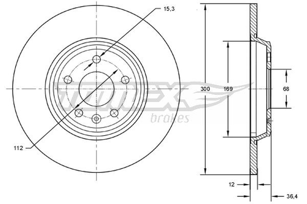 TOMEX Brakes Bremsscheibe